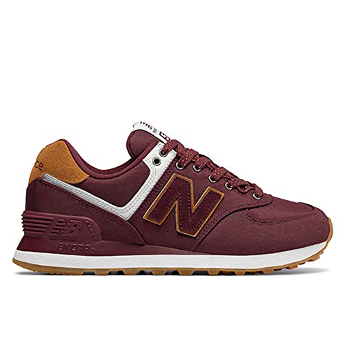 New Balance Women's 574 V2 Back Pack Sneaker, Nb Burgundy/White, 5.5