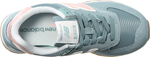 New Balance Women's 574 V2 Summer Sneaker, Smoke Blue, 5.5 W US