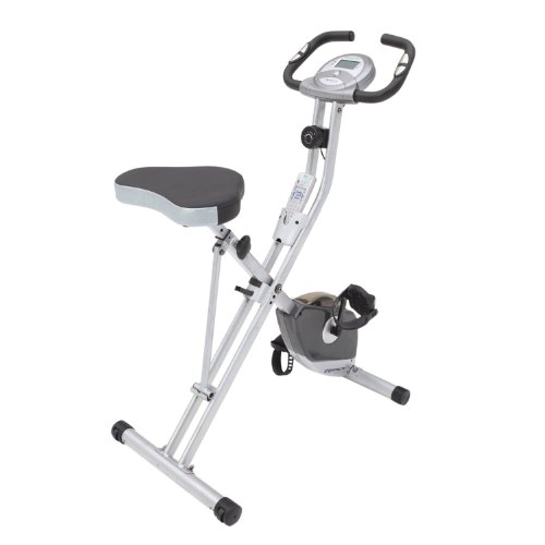 Exerpeutic Folding Magnetic Upright Exercise Bike with Pulse