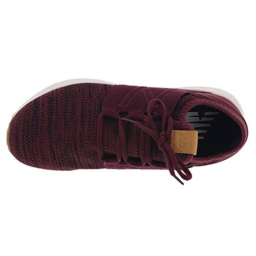 New Balance Men's Fresh Foam Cruz V2 Sneaker, Nubuck Burgundy, 7.5 2E US