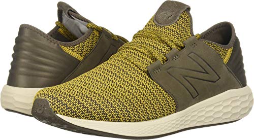 New Balance Men's Fresh Foam Cruz V2 Sneaker, Sunflower/Light Chalk Board/Birch, 9.5 2E US