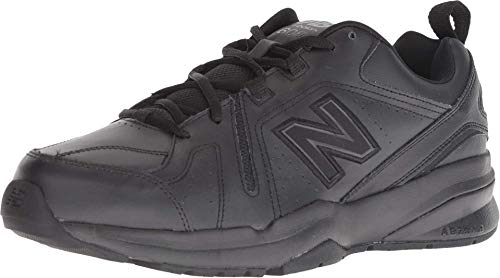 New Balance Men's 608 V5 Casual Comfort Cross Trainer, Black/Black, 8.5