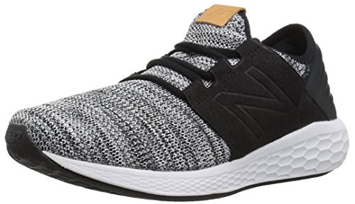 New Balance Men's Fresh Foam Cruz V2 Sneaker, White/Black, 11.5 D US