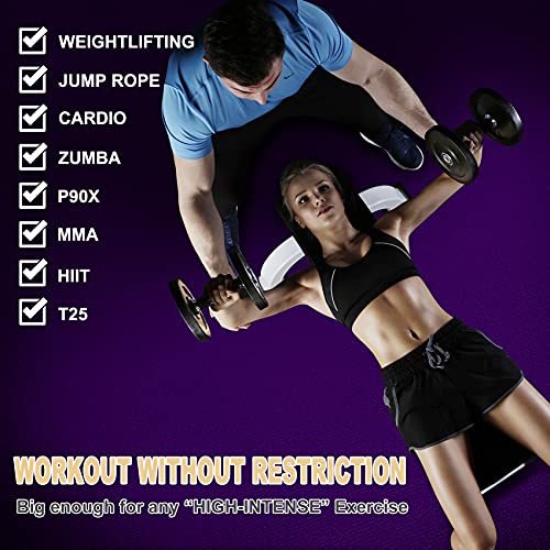 Extra Wide Non-Slip Exercise Mat for Weight Loss