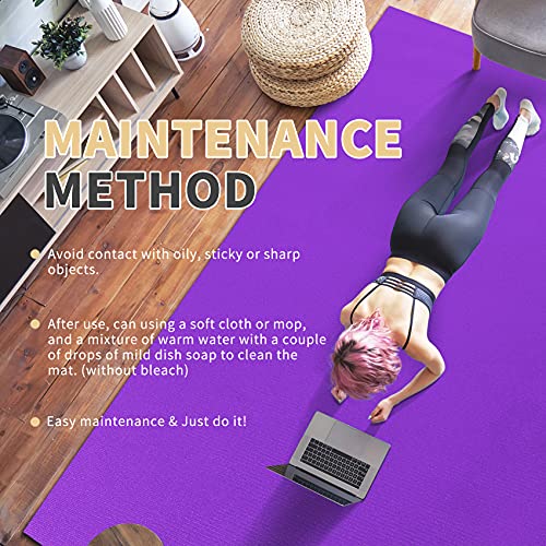 Extra Wide Non-Slip Exercise Mat for Weight Loss