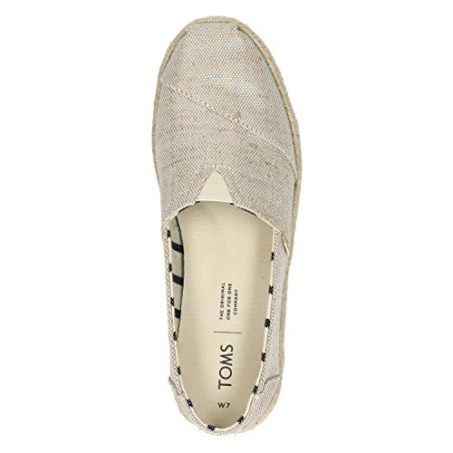 TOMS Womens Alpargata Rope Oxford, Natural, 8.5