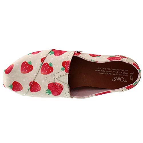 TOMS Womens Alpargata Classic Graphic Slip On Flats Flats Casual - Pink - Size 6.5 B