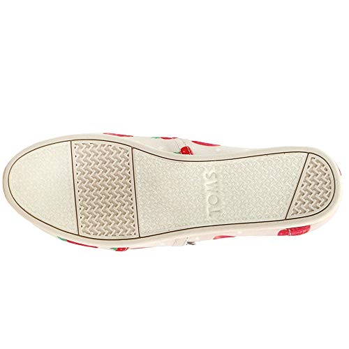 TOMS Womens Alpargata Classic Graphic Slip On Flats Flats Casual - Pink - Size 6.5 B