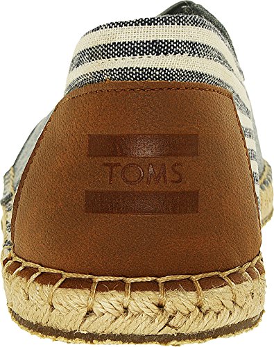 TOMS Men's Classic Canvas Casual Shoe Chambray Stripe Blanket Stitch 8.5 D(M) US