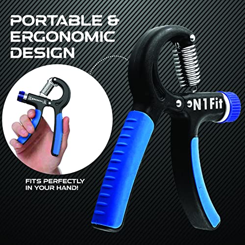 Grip Strength Trainer - 2 Pack Hand Grip Strengthener W/Adjustable Resistance Range 20lbs-90lbs - Robust and Non-Slip Hand Strengthener for Perfect Forearm Grip Workout and Hand Rehabilitation