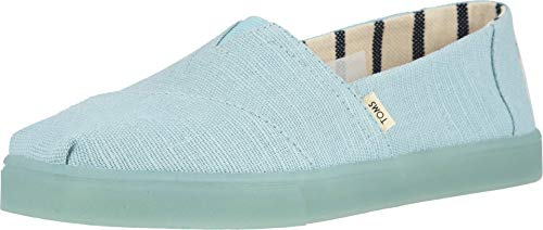 TOMS Women's Alpargata Espadrille, Size: 6.5 B(M) US, Color: Turquoise Heritage C