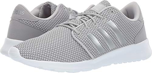 adidas Women's CloudfoamQT Racer Xpressive-Contemporary CloudfoamRunning Sneakers Shoes, light granite/silver metallic/grey, 8.5 M US