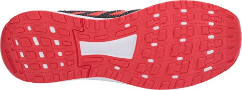 adidas Men's Duramo 9 Running Shoe, Black/Active red/Grey, 7.5 M US