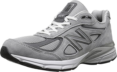 New Balance Men's Made 990 V4 Sneaker, Grey/Castlerock, 14 N US