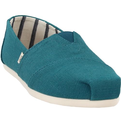 TOMS Women's Alpargata Espadrilles Harbor Blue Heritage Canvas 7
