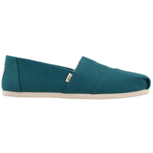 TOMS Women's Alpargata Espadrilles Harbor Blue Heritage Canvas 7