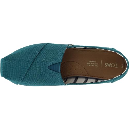 TOMS Women's Alpargata Espadrilles Harbor Blue Heritage Canvas 7