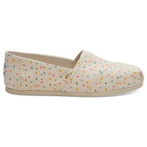 TOMS Beige Multi Colour Confetti Women's Classics (Size: 7)
