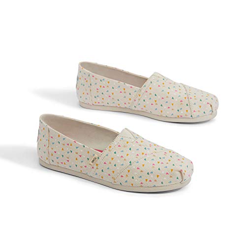 TOMS Beige Multi Colour Confetti Women's Classics (Size: 7)