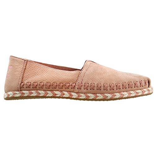 TOMS Womens Alpargata Nubuck Slip On Flats Flats Casual - Pink - Size 6.5 B