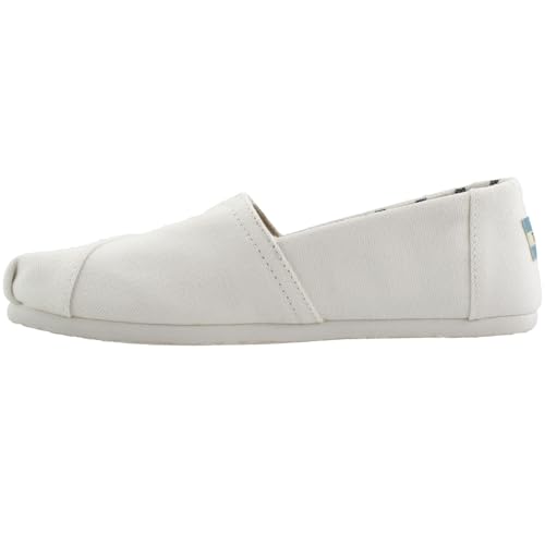 TOMS Women's White Canvas Alpr ESP (Size: 6.5)