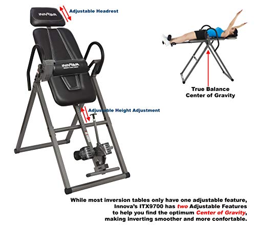 Innova ITX9700 Inversion Table with Memory Foam Lumbar Pad