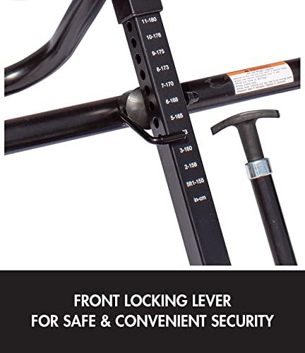 Health Gear ITM4.5 Adjustable Heat & Massage Inversion Table - Heavy Duty up to 300 lbs.