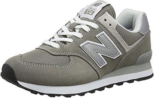 New Balance Women's 574 V2 Evergreen Sneaker, Grey/White, 11.5