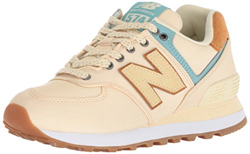 New Balance Women's 574 V2 Back Pack Sneaker, Vanilla/Mineral Sage, 11 W US