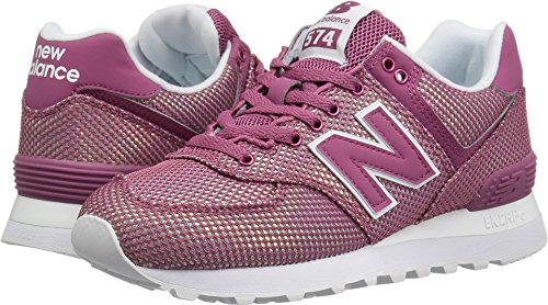 New Balance Women's 574 V2 Mermaid Sneaker, Dragon Fruit/Wh, 11.5 D US
