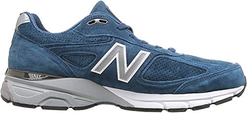 New Balance Men's 990v4 Running Shoe, North Sea/White (13 Men)