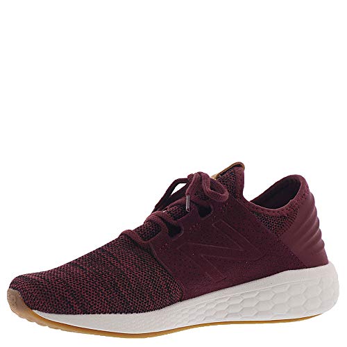 New Balance Men's Fresh Foam Cruz V2 Sneaker, Nubuck Burgundy, 10 D US