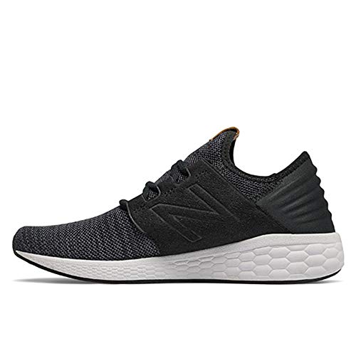 New Balance Men's Fresh Foam Cruz V2 Sneaker, Black/White, 11 D US