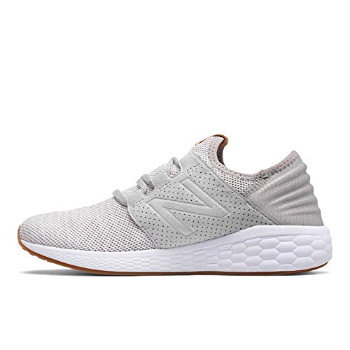 New Balance Women's Fresh Foam Cruz V2 Sneaker, Rain Cloud/White Munsell, 12 B US
