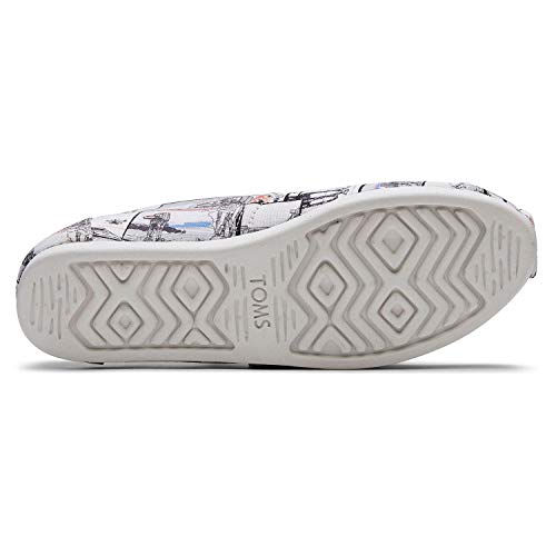 TOMS White Star Wars Print Women's Canvas Slip-on Multi-Color 10014383 11