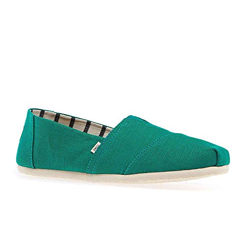 TOMS Venice Collection Alpargata Green Lake Heritage Canvas 11.5