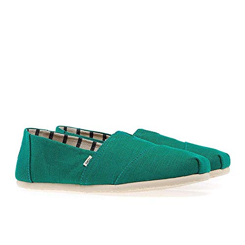 TOMS Men's Alpargata Espadrille, Size: 11 D(M) US, Color: Green Lake Canvas
