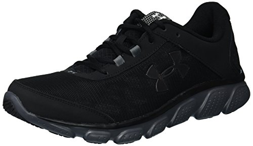 Under Armour Men's Micro G Assert 7 Running Shoe, Black (002)/Rhino Gray, 9.5