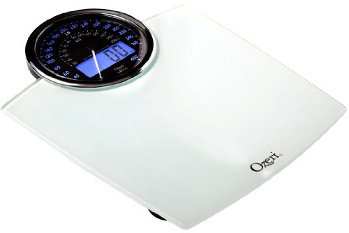 Ozeri Rev 400 lbs (180 kg) Bathroom Scale with Electro-Mechanical Weight Dial and 50 gram Sensor Technology (0.1 lbs / 0.05 kg), White