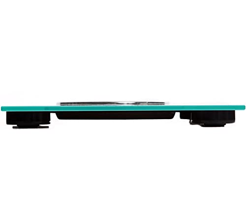 Ozeri Rev 400 lbs (180 kg) Bathroom Scale with Electro-Mechanical Weight Dial and 50 gram Sensor Technology (0.1 lbs / 0.05 kg), Teal Blue
