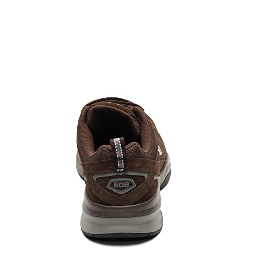 New Balance Men's 608 V5 Casual Comfort Cross Trainer, Chocolate Brown/White, 9 Wide