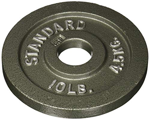 CAP Barbell Olympic 2-Inch Weight Plate, Black, Single, 100 Pound