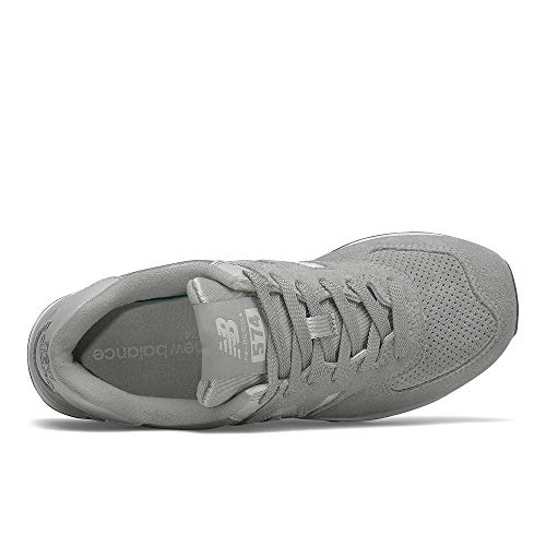 New Balance Women's 574 V2 Holiday Sparkler Sneaker, Marblehead/Magnet, 5
