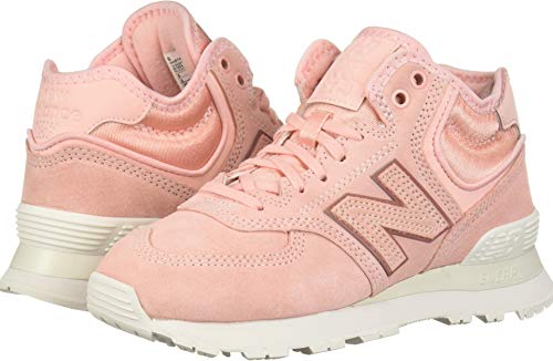 New Balance Women's 574 V1 Mid Sneaker, Himalayan Pink/Himalayan Pink, 5
