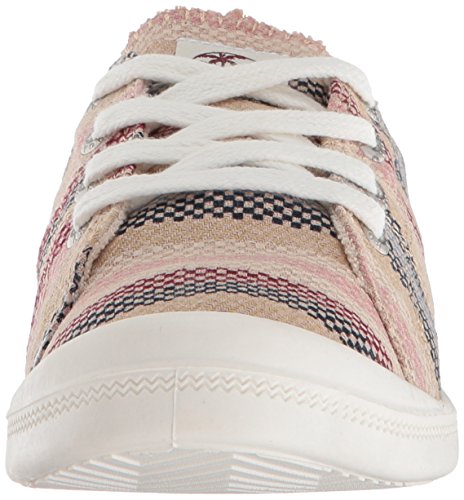Roxy Women's Bayshore Slip on Sneaker Shoe, Dark Multi Stripe, 8.5