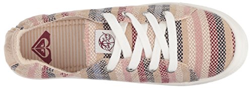 Roxy Women's Bayshore Slip on Sneaker Shoe, Dark Multi Stripe, 8.5