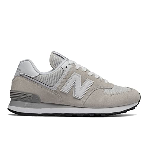 New Balance womens 574 V2 Evergreen Sneaker, White/White, 7.5 US