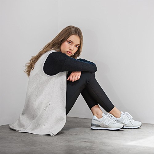 New Balance Women's 574 V2 Evergreen Sneaker, White/White, 7.5 Wide