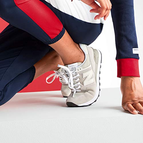 New Balance Women's 574 V2 Evergreen Sneaker, White/White, 7.5 Wide