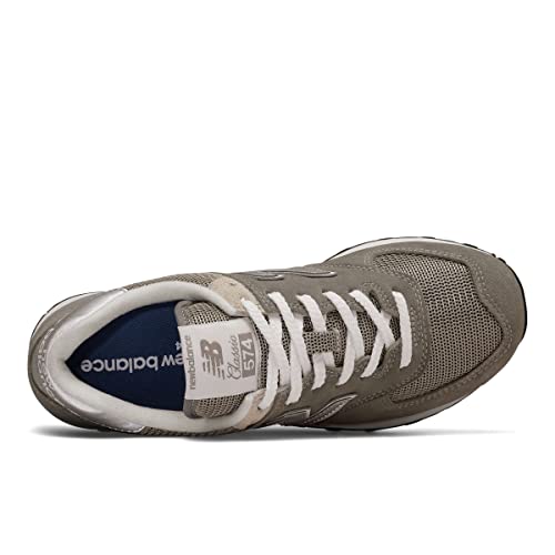 New Balance womens 574 V2 Evergreen Sneaker, Grey/White, 7.5 US